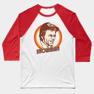 Snowman - Smokey & The Bandit - Retro Design Baseball T-Shirt